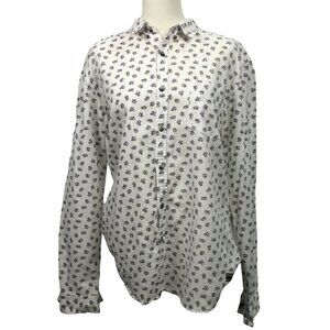 🌿 Effortlessly Chic Floral Button-Up – Flying Machine (L) 🌿
